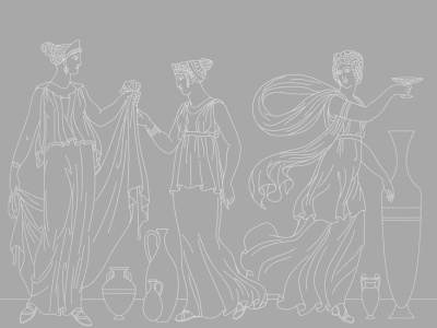 Фреска на флизелиновой основе с покрытием водно-дисперсионной краской. Роспись изображения выполняется золотым, серебрянным или платиновым пигментами