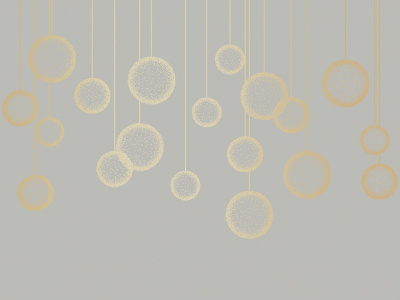 Фреска на флизелиновой основе с покрытием водно-дисперсионной краской. Роспись изображения выполняется золотым, серебрянным или платиновым пигментами