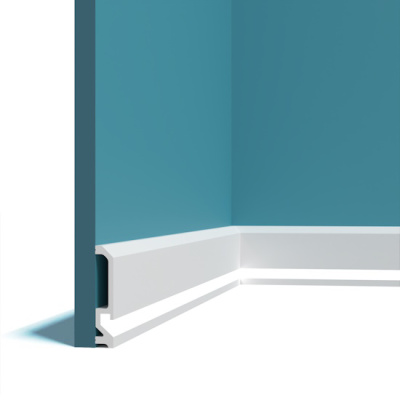 Плинтус P235, можно использовать для скрытой подсветки