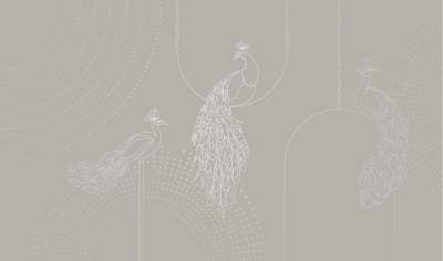 Фреска на флизелиновой основе с покрытием водно-дисперсионной краской. Роспись изображения выполняется золотым, серебрянным или платиновым пигментами