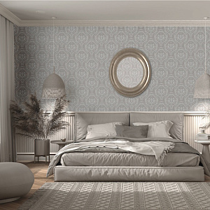 Fipar Grand Classic R28033 для спальни для гостиной для кабинета для загородного дома для комнаты серый светло-серый