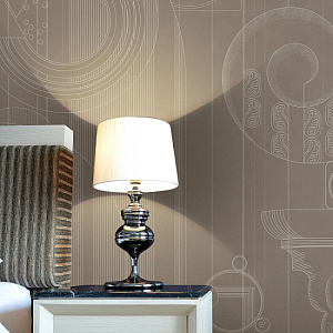Affresco Line Art AF2149-COL1 для гостиной для кабинета для комнаты коричневый