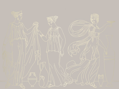 Фреска на флизелиновой основе с покрытием водно-дисперсионной краской. Роспись изображения выполняется золотым, серебрянным или платиновым пигментами