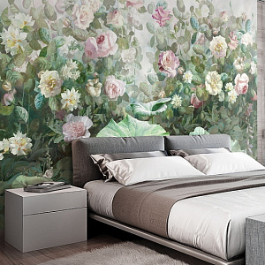 Affresco Dream Forest AB59-COL3 для спальни для гостиной для загородного дома для комнаты розовый сиреневый зеленый