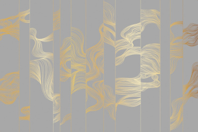 Фреска на флизелиновой основе с покрытием водно-дисперсионной краской. Роспись изображения выполняется золотым, серебрянным или платиновым пигментами