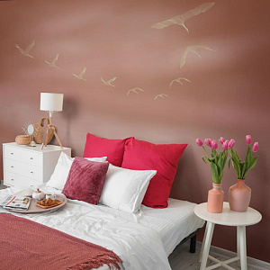 La Stanza Alba 800382 для спальни для гостиной для загородного дома для комнаты коричневый розовый
