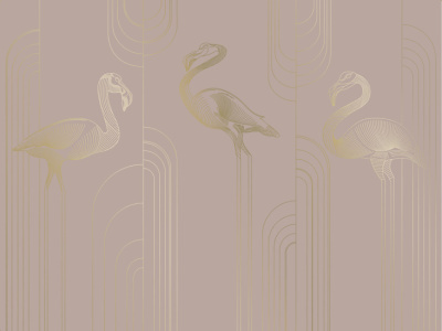 Фреска на флизелиновой основе с покрытием водно-дисперсионной краской. Роспись изображения выполняется золотым, серебрянным или платиновым пигментами