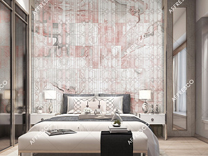Affresco Fine Art RE941-COL2 для гостиной для кабинета для комнаты розовый