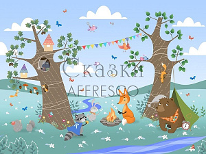 Affresco Сказки Affresco IL644-COL4 для детской голубой