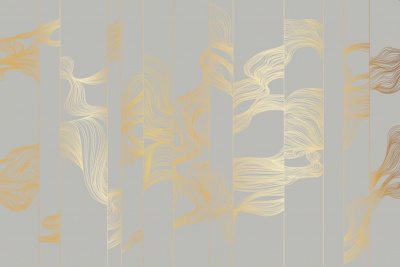 Фреска на флизелиновой основе с покрытием водно-дисперсионной краской. Роспись изображения выполняется золотым, серебрянным или платиновым пигментами