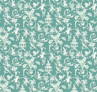 York Waverly Small Prints WP2410 для спальни для гостиной для загородного дома для комнаты зеленый