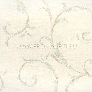 KT Exclusive French Tapestry TS71602 для спальни для гостиной для загородного дома для комнаты бирюзовый