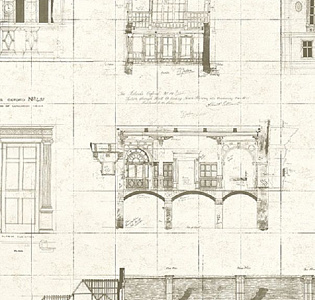Paper Partnership University of Oxford Archives II WP0090704 для кабинета для комнаты бежевый