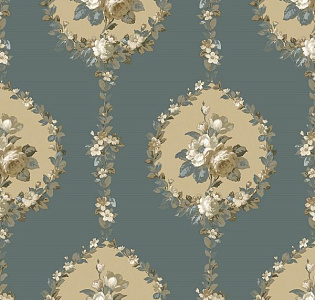 Parato Vintage 3903 для спальни для гостиной для кабинета для загородного дома для комнаты зеленый