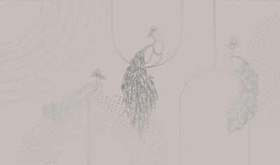 Фреска на флизелиновой основе с покрытием водно-дисперсионной краской. Роспись изображения выполняется золотым, серебрянным или платиновым пигментами