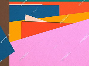 Affresco Fine Art RE839-COL1 для кабинета для комнаты для прихожей оранжевый розовый разноцветный