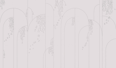 Фреска на флизелиновой основе с покрытием водно-дисперсионной краской. Роспись изображения выполняется золотым, серебрянным или платиновым пигментами