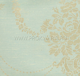KT Exclusive Simply Damask SD80402 для спальни для гостиной для кабинета для загородного дома для комнаты мятный