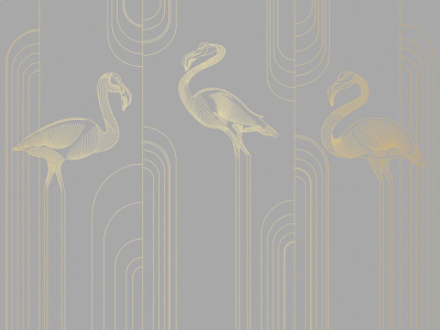 Фреска на флизелиновой основе с покрытием водно-дисперсионной краской. Роспись изображения выполняется золотым, серебрянным или платиновым пигментами