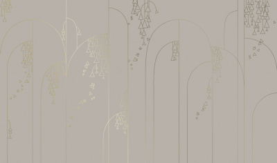 Фреска на флизелиновой основе с покрытием водно-дисперсионной краской. Роспись изображения выполняется золотым, серебрянным или платиновым пигментами