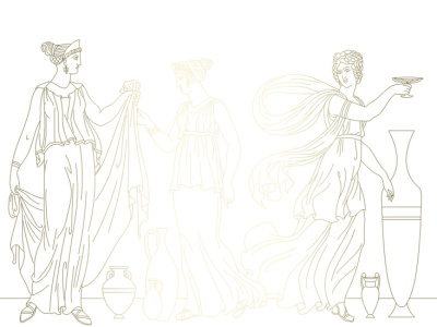 Фреска на флизелиновой основе с покрытием водно-дисперсионной краской. Роспись изображения выполняется золотым, серебрянным или платиновым пигментами