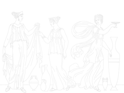 Фреска на флизелиновой основе с покрытием водно-дисперсионной краской. Роспись изображения выполняется золотым, серебрянным или платиновым пигментами