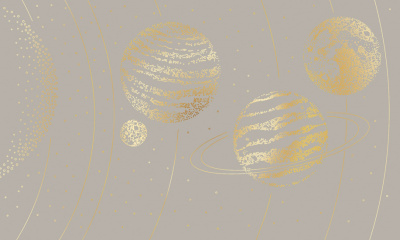 Фреска на флизелиновой основе с покрытием водно-дисперсионной краской. Роспись изображения выполняется золотым, серебрянным или платиновым пигментами