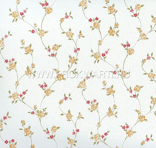 Aura Floral Themes G23288 для спальни для гостиной для загородного дома для комнаты белый