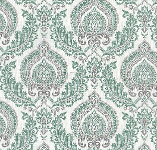 Aura Charming Prints FD22229 для спальни для гостиной для кабинета для загородного дома для комнаты зеленый