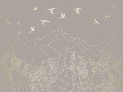 Фреска на флизелиновой основе с покрытием водно-дисперсионной краской. Роспись изображения выполняется золотым, серебрянным или платиновым пигментами