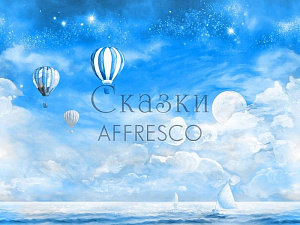 Affresco Сказки Affresco ML656-COL2 для детской синий голубой