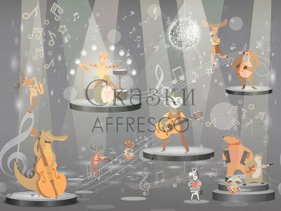 Фреска из декоративной штукатурки на флизелиновой основе