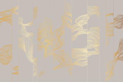 Фреска на флизелиновой основе с покрытием водно-дисперсионной краской. Роспись изображения выполняется золотым, серебрянным или платиновым пигментами