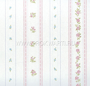 Aura Floral Themes G23225 для кабинета для загородного дома для комнаты для прихожей розовый