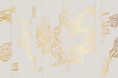 Фреска на флизелиновой основе с покрытием водно-дисперсионной краской. Роспись изображения выполняется золотым, серебрянным или платиновым пигментами