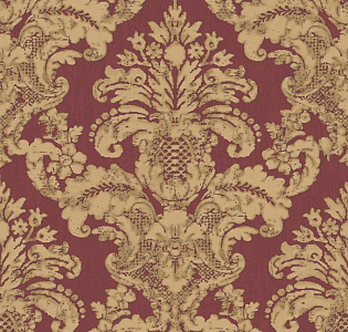 Decoprint Emporia EM17036 для спальни для гостиной для кабинета для загородного дома для комнаты бордовый