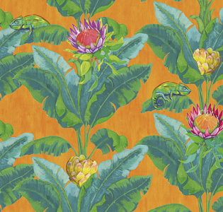 Decoprint Breeze BRD24100 для кухни для спальни для гостиной для коридора для загородного дома для комнаты желтый разноцветный
