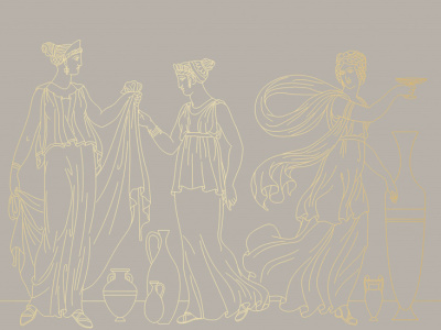 Фреска на флизелиновой основе с покрытием водно-дисперсионной краской. Роспись изображения выполняется золотым, серебрянным или платиновым пигментами