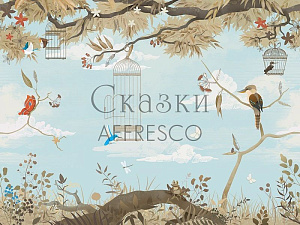 Affresco Сказки Affresco OF630-COL4 для детской голубой