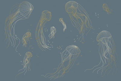 Фреска на флизелиновой основе с покрытием водно-дисперсионной краской. Роспись изображения выполняется золотым, серебрянным или платиновым пигментами