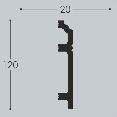 Плинтус П12