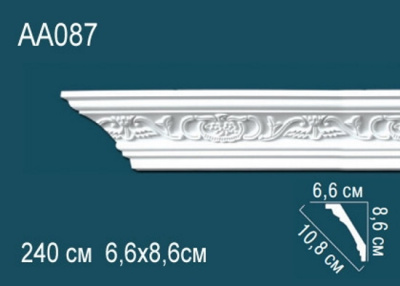 Карниз AA087, можно использовать для скрытого освещения