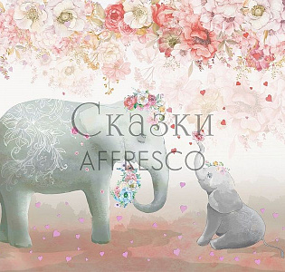 Affresco Сказки Affresco SN658-COL3 для детской розовый