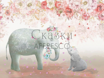 Фреска из декоративной штукатурки на флизелиновой основе