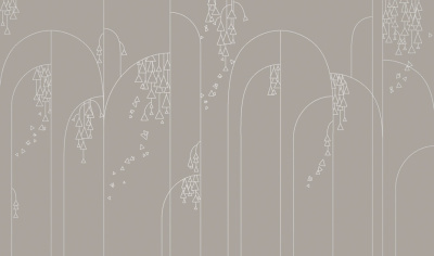 Фреска на флизелиновой основе с покрытием водно-дисперсионной краской. Роспись изображения выполняется золотым, серебрянным или платиновым пигментами