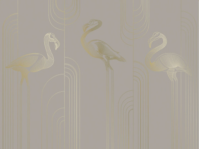 Фреска на флизелиновой основе с покрытием водно-дисперсионной краской. Роспись изображения выполняется золотым, серебрянным или платиновым пигментами