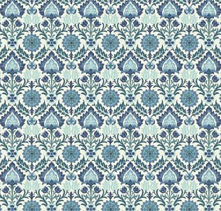 York Waverly Small Prints WP2459 для спальни для гостиной для загородного дома для комнаты голубой