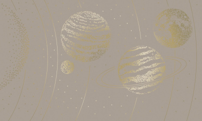 Фреска на флизелиновой основе с покрытием водно-дисперсионной краской. Роспись изображения выполняется золотым, серебрянным или платиновым пигментами