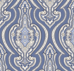 Decoprint Emporia EM17053 для спальни для гостиной для кабинета для загородного дома для комнаты синий