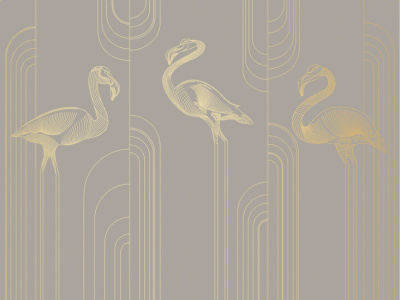 Фреска на флизелиновой основе с покрытием водно-дисперсионной краской. Роспись изображения выполняется золотым, серебрянным или платиновым пигментами